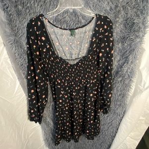 3/$25 Black Floral Dress